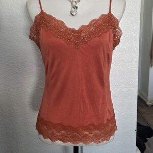 Victoria's Secret Orange Lace Camisole